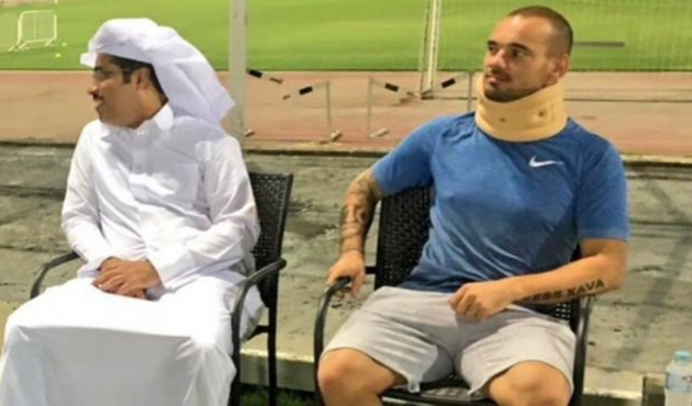 Wesley Sneijder trafik kazası geçirdi!
