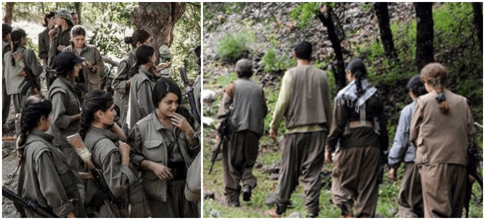 Sapır sapır dökülen PKK kadın dişiliğine sarıldı!