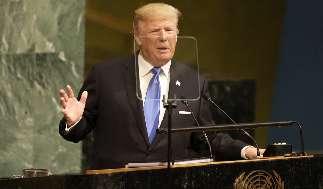 Trump konuşurken Erdoğan salondan ayrıldı!