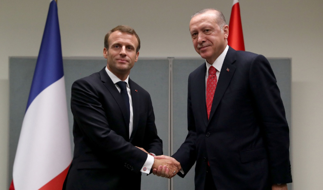 Erdoğan, Fransız mevkidaşı Macron ile görüştü!