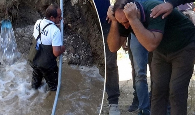 İçme suyu borusuna düşen işçiden acı haber!