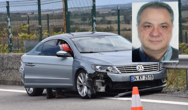 Kaza yapan arabada başından vurulmuş...