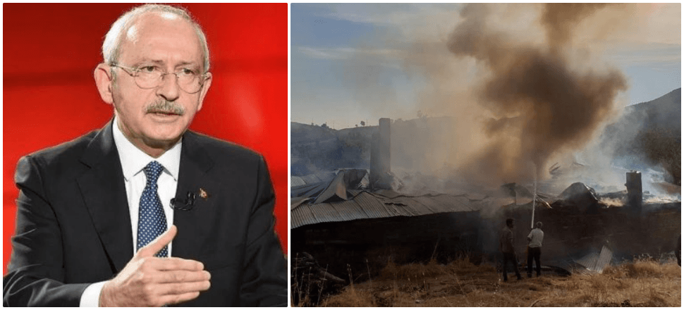 Kılıçdaroğlu'nun doğduğu ev kül oldu!