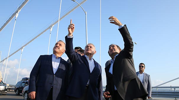 Başbakan Yıldırım 3. köprüyü inceledi