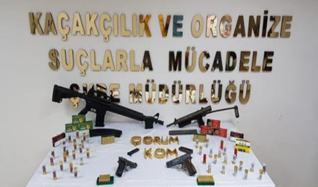 Çorum'da düzenlenen operasyonda bulundu!