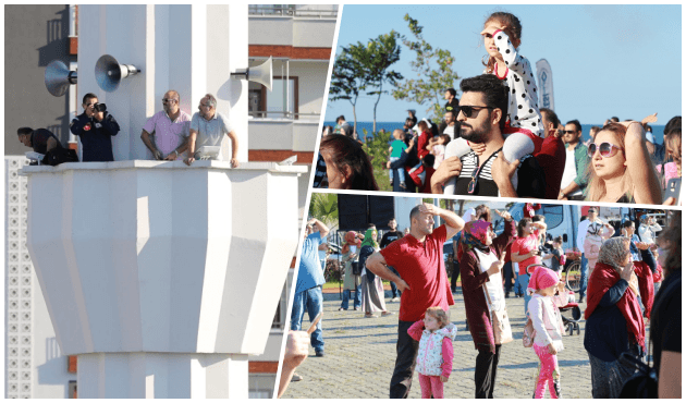 Binlerce Rizeli görmek için sahile akın etti!