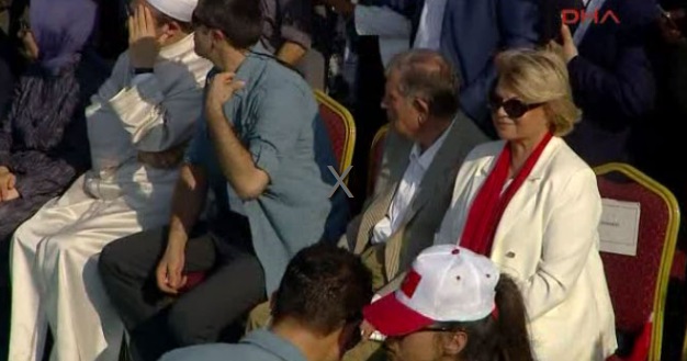 Tansu Çiller de Yenikapı miting alanında