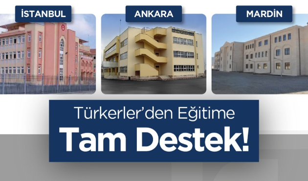 Türkerler'den eğitime tam destek!