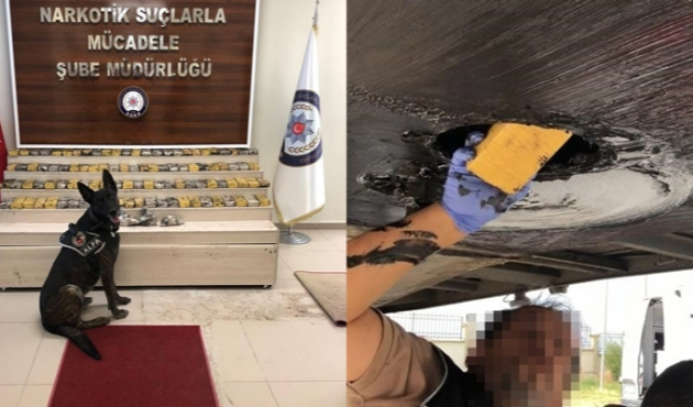 TIR dorsesinde eroin ele geçirildi...