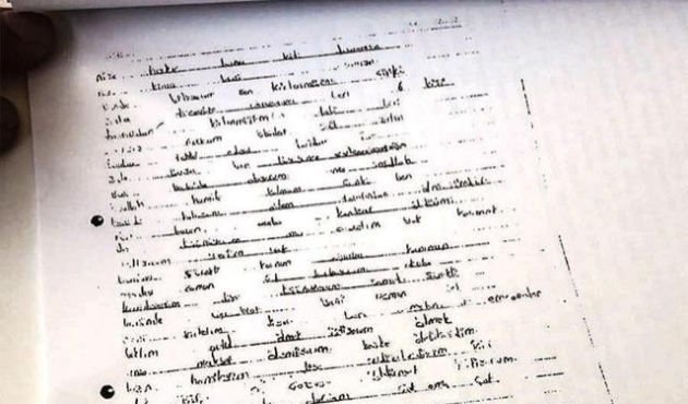 12 yaşındaki çocuğun defterindeki dehşet!