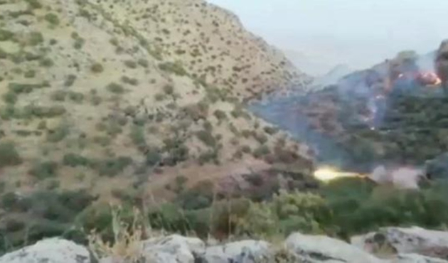 PKK'lıların vurulma anı kamerada! / VİDEO