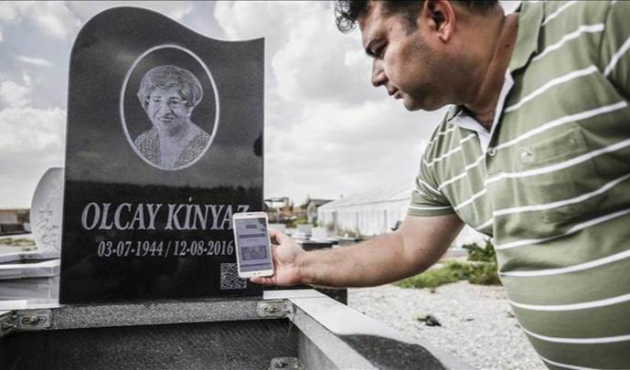 Mezar taşlarında karekod devrimi!