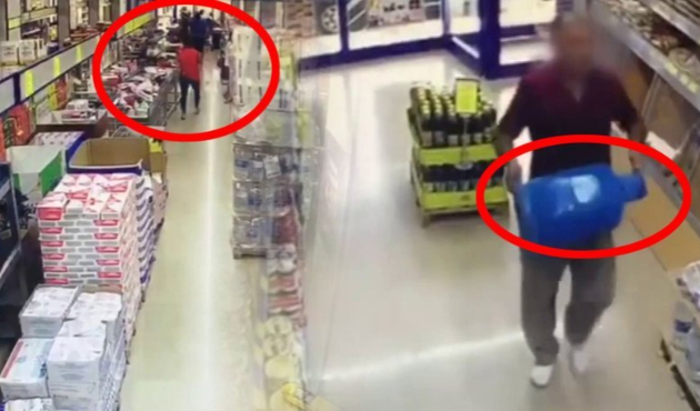 Mutfak tüpüyle bastığı marketi patlatmaya çalıştı!