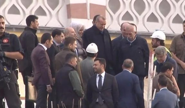 Cumhurbaşkanı Erdoğan'dan Çamlıca Camii'nde inceleme!
