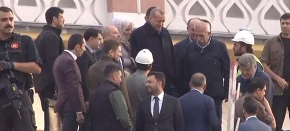 Cumhurbaşkanı Erdoğan'dan Çamlıca Camii'nde inceleme!