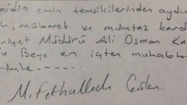 Emniyet Müdürü'nün evinden Gülen'in notu çıktı