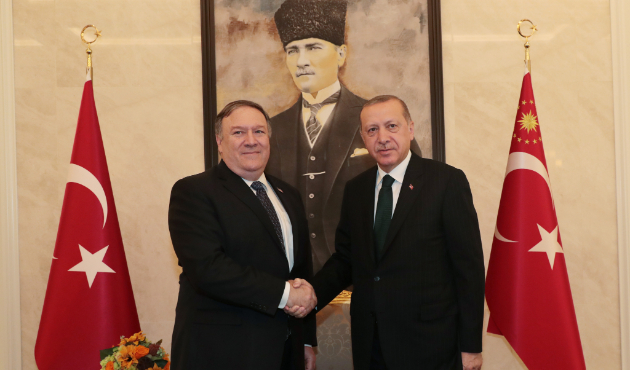 Cumhurbaşkanı Erdoğan, Pompeo ile görüştü!