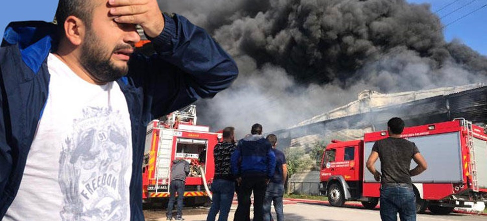 Bir fabrika yangını da Sakarya'dan!