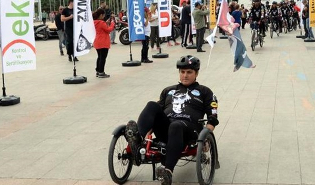 Anıtkabir'e 600 km 'engelsiz' pedal!