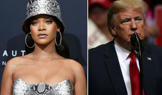 Rihanna'dan Trump'a ikinci rest...