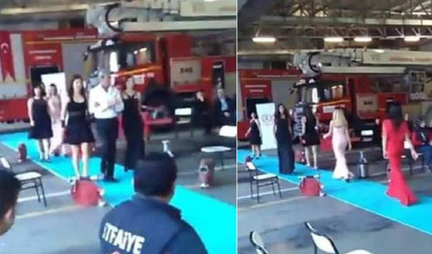İtfaiyedeki defile, daire başkanını görevden etti!