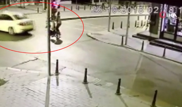 Taksici önce gasp etti, ardından aşağı attı!