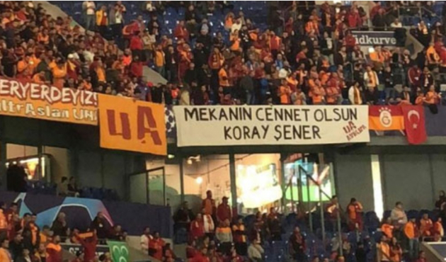 Almanya'da Galatasaray'dan anlamlı pankart!