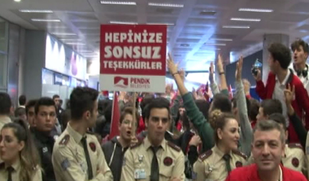 Ampute Milli Takımı'na coşkulu karşılama!