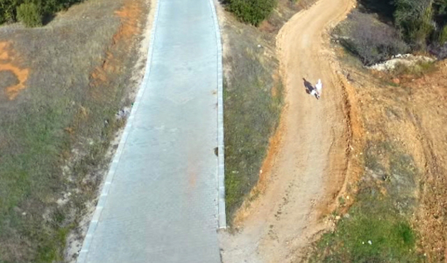İlk kez drone gören kadın panikledi!