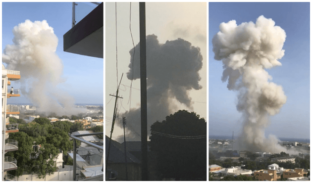 Somali'nin başkenti 3 bombalı saldırı ile sarsıldı!