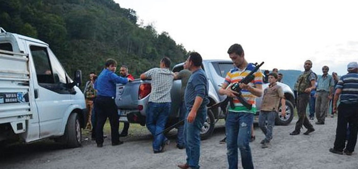 Ordu’da sıcak temas! Silahını alan yardıma koştu