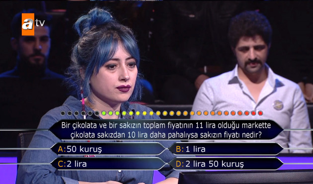 Çikolata ve sakız sorusu Milyoner'e damga vurdu!