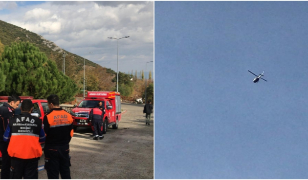 Denizli'de eğitim uçağı düştü!