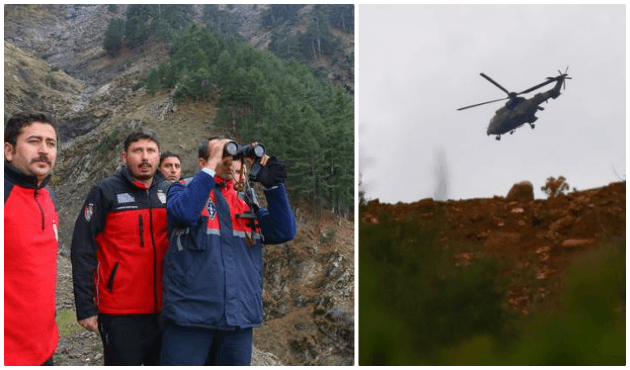 Denizli'de düşen uçağa ulaşma çalışmaları sürüyor!
