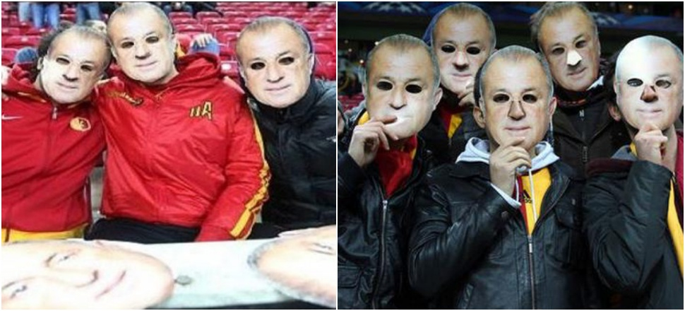 Fatih Terim'e maskeli destek!