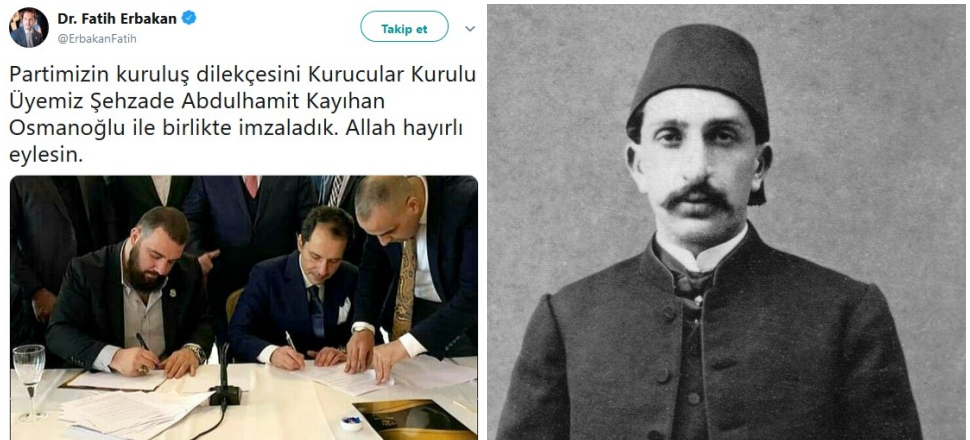 2. Abdülhamit'in torunu parti kurdu
