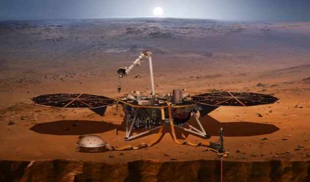 NASA robotu InSight Mars'a ulaştı...