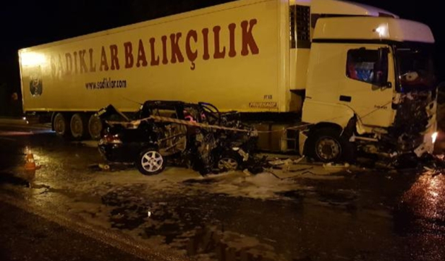 Uzman çavuş korkunç kazada can verdi...