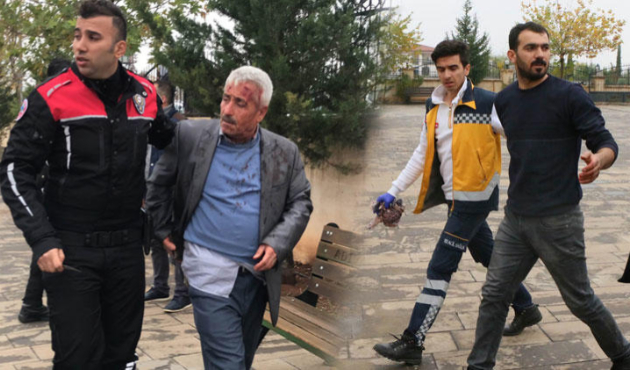 Babalarının cenazesinde birbirlerine girdiler!