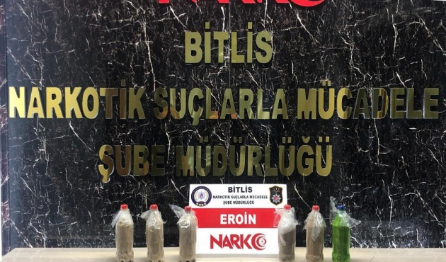 Bitlis’te 11 kilo eroin ele geçirildi