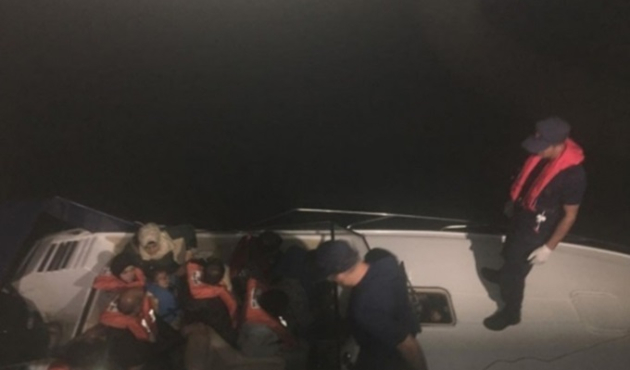 Bodrum'da teknede 16 kaçak göçmen yakalandı