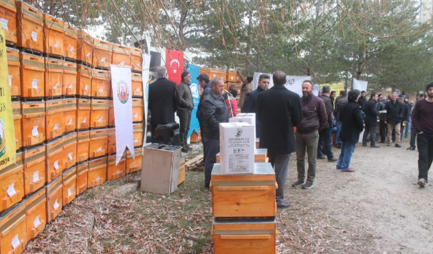 Bayburtlu arıcıya dev kovan desteği