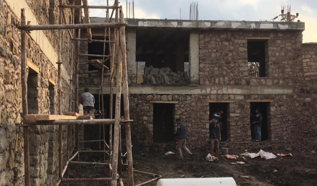 Hakkari Çukurca’nın taş evlerinde restorasyon çalışması