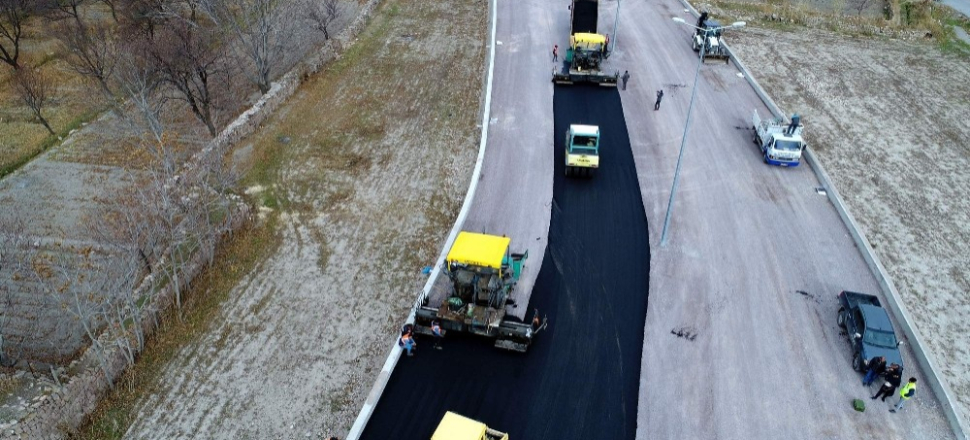 Kayseri İncesu’da çevre yol asfalt çalışması başladı