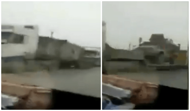 ABD'nin YPG'ye gönderdiği silah ve zırhlılar böyle görüntülendi!