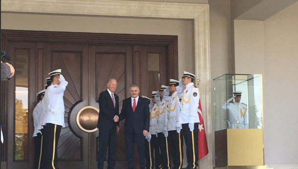 ABD'nin 2 numarası Biden Çankaya Köşkü'nde...