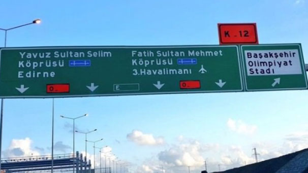 3. havalimanı da tabelalara girdi