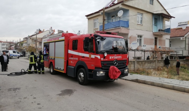 Karaman’da kömürlük yangını korkuttu!