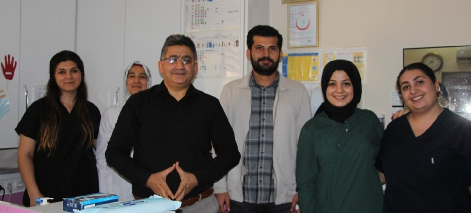Manisa'da hastane personelinden sessiz farkındalık!