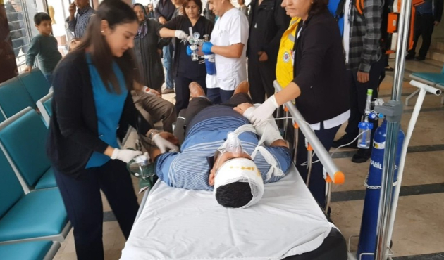 Antalya Kumluca Devlet Hastanesi’nde yangın tatbikatı